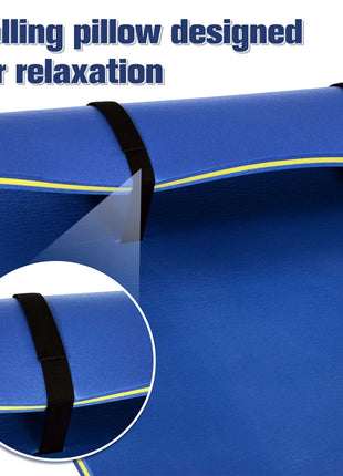 Roll-Up Pool Float Pad for Lakes, Oceans& Pools, Water Mat for Playing, Relaxing & Recreation - Blue