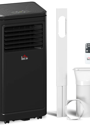 8,000 BTU Portable Air Conditioner Fan w/ Remote for Rooms Up to 344 Sq. Ft., Evaporative Cooler AC Unit Black
