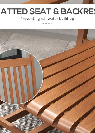 Outdoor Rocking Chair Set of 2, Patio Wooden Rocking Chair with Smooth Armrests, High Back for Garden, Balcony, Porch, Supports Up to 352 lbs, Teak