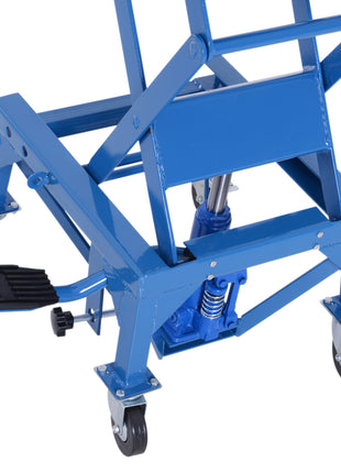 300 lbs Hydraulic Motorcycle Scissor Jack Lift Foot Step Wheels for Small Dirt Bikes