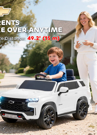 Electric Ride on Car 12V Kids Ride-on Toy, White