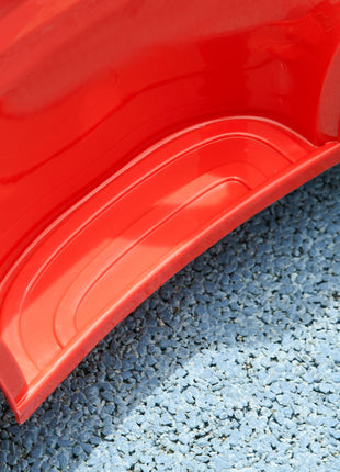 3 in 1 Push Car Sliding Car with Removable Handle, Music, Horn, Canopy, Safety Guardrail, Red