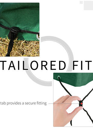 600D Oxford 3-Seater Patio Swing Cover Outdoor Swing Chair Cover Rain Protection Waterproof Anti-UV, Dark Green
