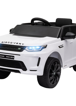 Land Rover Discovery Sport Licensed 12V Kids Ride on Car with Remote Control Soft Start, LED Lights, White