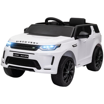Land Rover Discovery Sport Licensed 12V Kids Ride on Car with Remote Control Soft Start, LED Lights, White