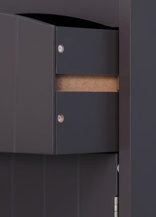 Bathroom Storage Cabinet, Free Standing Bathroom Storage Unit, Tall Linen Tower with 3-Tier Shelves and Drawer, Brown