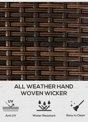 Outdoor Deck Box & Shoe Storage, PE Rattan Wicker Towel Rack with Liner for Indoor, Outdoor, Patio Furniture Cushions, Pool, Garden Tools, Brown