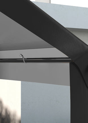 10 x 20ft Carport Roof, UV Resistant Canopy Replacement, Fits 84C-378V00 and 84C-206 Series, Dark Gray