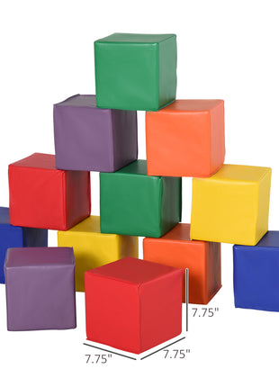 12 Piece Soft Play Blocks Soft Foam Toy for Toddler, Multi-Color