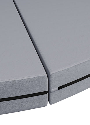 Foldable Crash Mat, Pole Padding with Carrying Handles and EPE Foam for Dance Training and Exercise, Gray