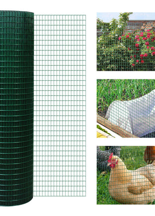 PVC Coated Steel Chicken Rabbit Mesh Fencing Wire Garden Galvanized Fence Border