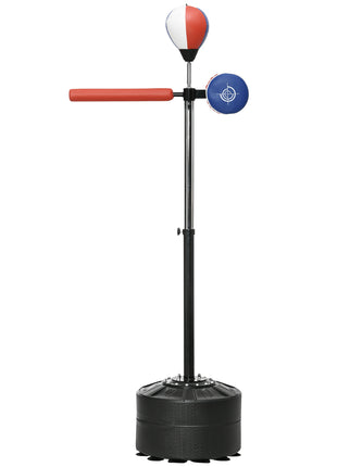 Free Standing Boxing Bag with Stand, Punching Speed Bag Reaction Bar Challenge with Suction Cups, 64-81in Adjustable Height for Teenagers and Adults, Multi
