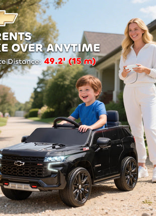 Electric Ride on Car 12V Kids Ride-on Toy, Black