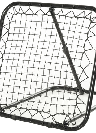 Soccer Rebounder Net, 3' x 3', Angle Adjustable Portable Training Goal Net with Quick Folding Design, Sturdy Metal Tube