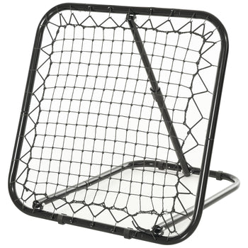 Soccer Rebounder Net, 3' x 3', Angle Adjustable Portable Training Goal Net with Quick Folding Design, Sturdy Metal Tube