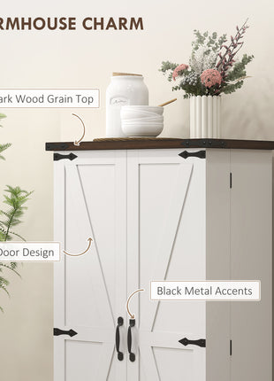 47" Kitchen Cabinet with Sensing LED Light, Kitchen Pantry Cabinet with Doors, Adjustable Shelves, Door Shelves, White