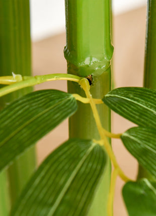 4.5FT Artificial Bamboo Tree, Decorative Faux Plant in Nursery Pot for Indoor or   Decor