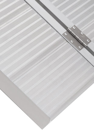 Wheelchair Ramp 4FT, FSA HSA Eligible Foldable Aluminum Threshold Ramp with Non-Slip Surface, 600lbs Weight Capacity