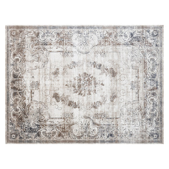 6x9 Boho Area Rug, Machine Washable Carpet for Living Room, Bedroom, Dining Room, Kitchen, Home Office, Brown