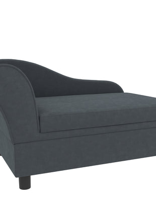Pet Sofa Bed Couch with Storage, Pet Sofa for Cats and Small Dogs, Dark Gray