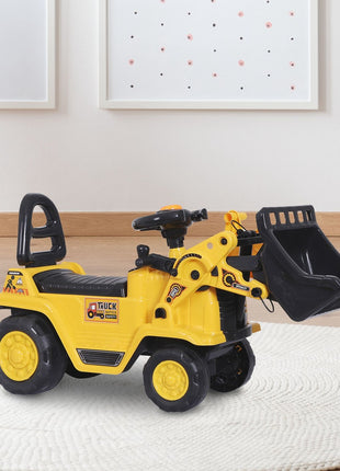 3 in 1 Ride On Toy Bulldozer Digger Tractor Pulling Cart Pretend Play Construction Truck