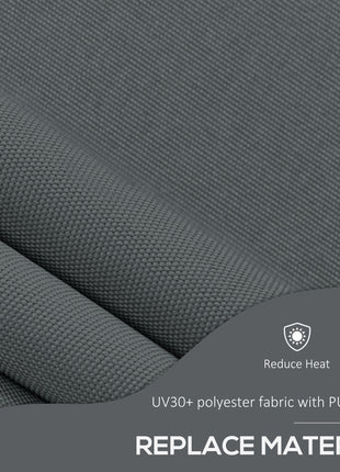 5' x 4' Manual Retractable Awning, Non-Screw Patio Awning, UV Resistant, for Window or Door, Dark Gray