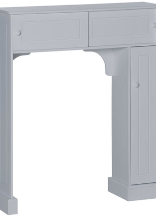 Over Toilet Bathroom Organizer, Freestanding Over the Toilet Storage Cabinet with Adjustable Shelves, Toilet Rack