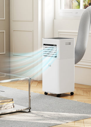 10000 BTU Mobile Air Conditioner for Cooling and Dehumidifying, Remote Control, 24H Timer, LED Display, Black