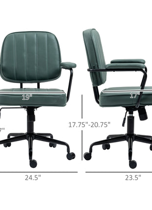 Home Office Chair with Adjustable Height and Tilt, Green