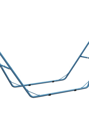 Hammock Stand, Portable Adjustable Steel Frame Hammock Stand, Weather Resistant, 10.3', 550 lbs. Capacity, Blue