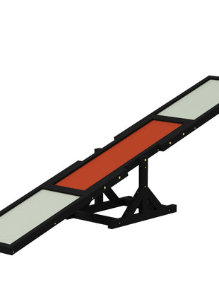 Wooden Dog Agility Seesaw for Training and Exercise, Black
