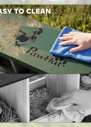 Chicken Nesting Boxes, 8 Compartment Metal Nesting Boxes for Chickens, Two-Tier Egg Laying Boxes with Vented Holes