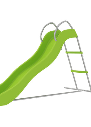 5.7FT Outdoor Slide for Kids Ages 3-8, Climbing Step Ladder, Playground Equipment for Backyard, Garden, Green