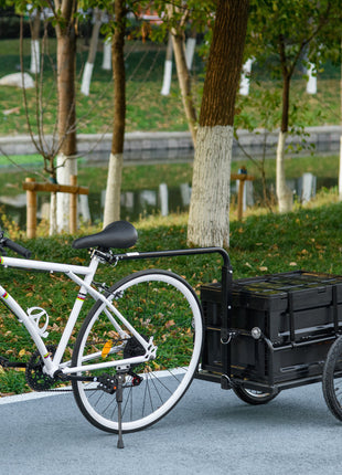 Trailer for Bike, Bicycle Cargo Trailer with Removable Storage Box, No Bottom