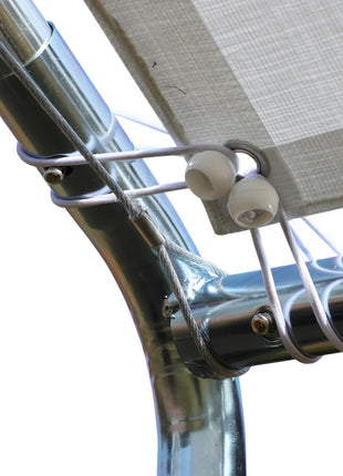 9.6' x 19.5' Carport Heavy Duty Galvanized Car Canopy w/ Included Anchor Kit, 3 Reinforced Steel Cables, White