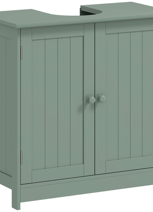 Bathroom Vanity Cabinet, Under Sink Bathroom Cabinet with 2 Doors and Adjustable Shelf, Dark Green