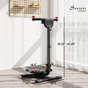 Foldable Ab Twister Board for Waist Trimming with LCD Display, Ab Workout Equipment for Women and Men, Red