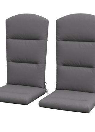 Outdoor Chair Cushions for Adirondack Chair, Replacement Cushions with Ties, Seat & Back Cushion, Gray