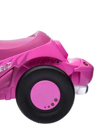 Ride On Motorcycle, 6V Ride on Bubble Car, 3 Wheeled Electric Motorcycle for Kids w/ LED Headlight, Music, Pink