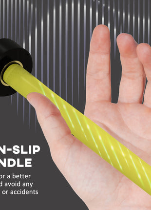 7.2ft Weight Bar, Olympic Bar with Rotating Sleeves, Non-Slip Knurling Grip, 1500lbs Weight Capacity, Yellow