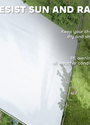 Large Chicken Coop with Waterproof and Anti-UV Cover, Spire Shaped for Outdoor and Yard Farm Use, 39' x 10' x 6.4'
