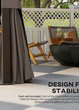 10' x 12' Hardtop Gazebo with Curtains and Netting, Gazebo Canopy with Aluminum Frame and Hooks, Coffee