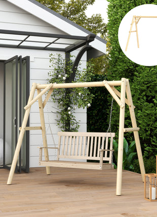 660 lbs Porch Swing Frame, A-Frame Hanging Chair Stand Only for DIY Painting, Swing Chair Stand for Backyard, Patio