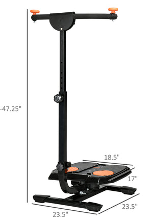 Foldable Ab Twister Board for Waist Trimming with LCD Display, Ab Workout Equipment for Women and Men, Orange