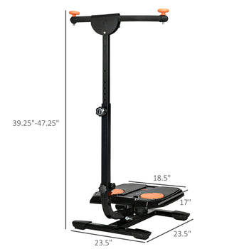 Foldable Ab Twister Board for Waist Trimming with LCD Display, Ab Workout Equipment for Women and Men, Orange
