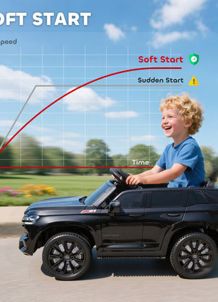 Electric Ride on Car 12V Kids Ride-on Toy, Black