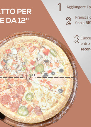 Pellet Wood Fired Pizza Oven Outdoor Pizza Maker with 12" Stone, Peel and Waterproof Cover