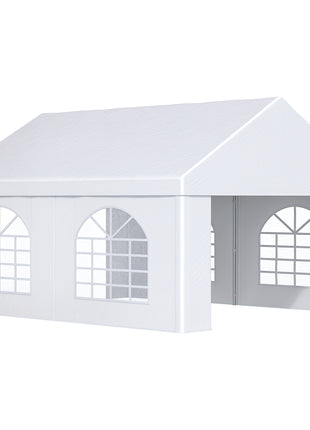 13 x 16.5 ft Heavy Duty Party Tent Outdoor Gazebo Wedding Tent Event Shelter Carport BBQ with Removable Sidewalls & Windows, Outside Waterproof Canopy for Parties, White