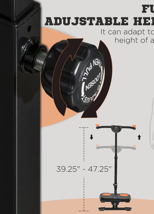 Foldable Ab Twister Board for Waist Trimming with LCD Display, Ab Workout Equipment for Women and Men, Orange