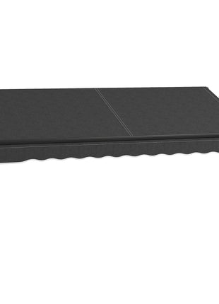 10' x 8' Retractable Awning, 280gsm UV Resistant Sunshade Shelter for Deck, Balcony, Yard, Dark Gray
